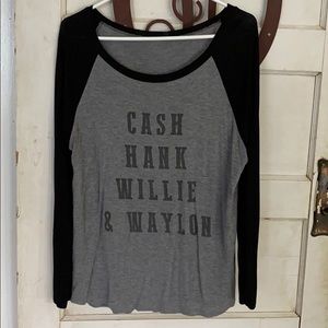 Cute country music baseball tee